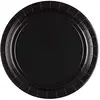 Image de amscan 10022581 Lot de 8 Assiettes en Papier Noir 22,8 cm