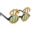 Image de Amscan 250024-55 - Lunettes signe dollar, lunettes fun, fête à thème, carnaval, accessoire, lunettes de farces et attrapes