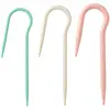 Image de Clover Supports de Point de Torsade en Forme de U CL341, Vert Menthe, Blanc, Rose