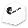 Image de Unicorn Ailettes de fléchette | Design ondulé texturé Blanc | Forme Plus Standard | Polyester Pet Durable 100 microns