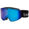 Image de Bollé NEVADA NEO Black Matte - Phantom+ Blue Semi-Polarized Photochromic Cat 1 to 3 & Light Lemon Cat 0 - Masques de ski - Black Matte - Taille M-L - Unisexe - Adulte
