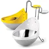 Image de Cuisipro 747308 Set de 2 Pocheuses à Oeufs en Acier Inoxydable Jaune et Blanc