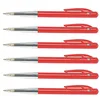 Image de BIC Lot de 6 Stylos à Bille Rétractable M10 Clic Pointe Moyenne Rouge