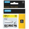 Image de Rhino Étiquettes en vinyle industrielles | 24 mm x 5,5 m | autocollantes impression en noir sur fond jaune | pour étiqueteuses Rhino et LabelManager, Ruban