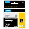 Image de DYMO Rhino étiquettes industrielles autocollantes en polyester | 24 mm x 3,5 m | impression en noir sur fond blanc