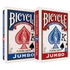 Image de Bicycle - Original Rider Back Jumbo Index - Jeu de 54 cartes à jouer - Format Poker - Coloris aléatoire Rouge ou Bleu