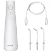 Image de Waterpik WF-26 Hydropulseur sans fil Plus 5000, rechargeable par USB-C, pointe rotative à 360°, étanchéité IPX7, 2 modes et 3 embouts, blanc