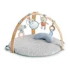 Image de INGENUITY Tapis déveil réversible bébé évolutif - Loamy  - pliable arche de jeu en bois amovible 5 jouetscadeau bébé