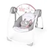Image de INGENUITY Transat pour bébé balancelle électrique pliable - Flora - Arche cadeau bébé réglages balancement minuterie