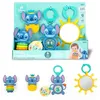 Image de Bright Starts Disney Baby Stitch Coffret Cadeau Trésors Tropicaux   4 Jouets Stitch Dont Miroir Sûr pour Bébé et Anneau de Dentition, Nouveau-nés et +