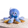 Image de BABY EINSTEIN Peluche doudou Poulpe marin Toudou Octoplush  - Bleu cadeau bébé interactif 3M+