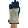 Image de Gants Hycron 27-607 T. 10 blanc/bleu jersey de coton avec nitrile EN 388 cat. II