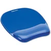 Image de Fellowes Tapis de souris repose poignet Crystal Gel, tapis de souris ergonomique, en gel transparent bleu