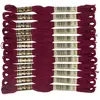 Image de Bulk Buy : DMC Faden Sechs Fil de broderie en coton - 7,95 m, Coton, Rouge (Medium garnet), 12-Pack