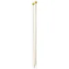Image de DMC Aiguilles à Tricoter Bambou N°3, Bois, Bois et Jaune, 1, 5 x 41 cm