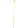 Image de DMC Aiguilles à Tricoter Bambou N°3, 5, Bois, Bois et Orange, 1, 5 x 41 cm