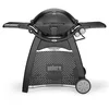 Image de Weber Q3200 Barbecue à gaz avec Chariot Roulant et Tables d'appoint, Surface de Cuisson 63 x 45 cm, 2 brûleurs, avec thermomètre de Couvercle et lumière de poignée - Noir (57010053)