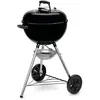 Image de Weber Barbecue à charbon Original Kettle E-4710 / Couvercle et cuve en acier émaillé, surface de cuisson de 47 cm, système de nettoyage One-Touch, thermomètre de couvercle, trépied, noir