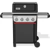 Image de Weber Spirit E-410 Barbecue à gaz, 4 brûleurs, 51 x 46 cm surface de cuisson, grille de maintenance, thermomètre intégré, 2 roues - Noir/argent (1500888)