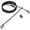 Image de Kensington Twin MicroSaver 2.0 Câble de sécurité à deux Verrous pour Ordinateur Portable avec Technologie de Verrouillage T-Bar et Câble en Acier Carbone - 2,4 m de Long (K65048WW)