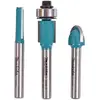 Image de Lot de 3 fraises MAKITA D-30209 queue de 6 mm