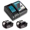 Image de Pack energie MAKITA 197570-9 2 batteries BL1850B + chargeur DC18RC