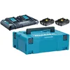 Image de PACK MAKITA ÉNERGIE 18 V LI-ION (2 BATTERIES 5 AH + 1 CHARGEUR DOUBLE) AVEC COFFRET MAKPAC-197629-2