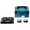 Image de Pack Énergie 18V Li-Ion (2x4,0 Ah) avec chargeur double dans MAKPAC - MAKITA 197504-2