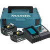 Image de Pack énergie (2x3,0 Ah) avec chargeur simple et coffret Makpac - MAKITA 197952-5