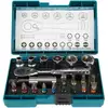 Image de Makita Bit-Set 21 pièces avec clé à cliquet dans boîte plastique B-54081