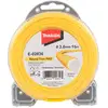 Image de Bobine de fil co-extrudé jaune 3,0mm x 15m rond MAKITA E-02836