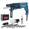 Image de Perfo-burineur MAKITA SDS Plus 800 W 26 mm (coffret alu + kit d'accessoires) - HR2630TX4