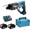 Image de Makita Perfo-burineur sds-plus 18 v li-ion 5 ah 20 mm makita - 2 batteries, chargeur, coffret - dhr202rtj