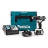 Image de Perceuse à percussion 18V LXT série blanche (2x3,0 Ah) en MAKPAC - MAKITA DHP482RFWJ
