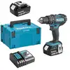 Image de Perceuse visseuse à percussion MAKITA DHP482RTJ 18 V Li-Ion 5 Ah Ø 13 mm