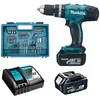 Image de Perceuse à percussion 18V LXT (2x3,0 Ah) avec 74 accessoires - MAKITA DHP453RFX4