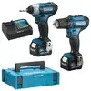 Image de Pack 2 outils MAKITA CLX224SMJ (DF333D + TD110D) 12V (2 x 4,0 Ah)