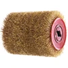 Image de Makita Brosse métallique en acier plaqué laiton (P-65648)