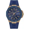 Image de Guess Montre pour Homme R2 en Silicone, Bleu, Taille Unique, Bracelet