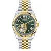 Image de Guess Connoisseur GW0984G4 Montre pour Homme en Acier Inoxydable Bicolore 42 mm Cadran Vert