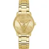 Image de Guess Roxy GW0987L2 Montre pour Femme avec zircone, Bracelet en Acier Inoxydable doré, Verre minéral, Cadran doré, 3 Bars, diamètre du boîtier : 36 mm