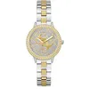 Image de Guess G Lace GW0944L3 Montre-Bracelet pour Femme avec zircone, Bracelet Bicolore en Acier Inoxydable, Verre minéral, Cadran Bicolore, 3 Bar, diamètre du boîtier : 34 mm