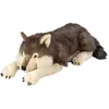 Image de Wild Republic - Jumbo-82332 - Peluche - Floppies - Loup - 76 cm, ['Gris', 'Brown', 'White'], 30"