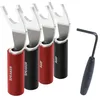 Image de Audioquest Fourche SureGrip 100 Silver - Fourche (lot de 8)