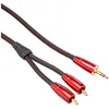 Image de Audioquest Câble audio Golden Gate 3,5 mm 2 sorties RCA plaqué or 1 m