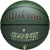 Image de Wilson Ballon de Basket, NBA Player Icon Outdoor, Giannis Antetokounmpo, Milwauke Bucks, Extérieur et Hall de Sport, Taille: 7, Vert/Beige