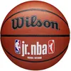 Image de Wilson Ballon de Basket, Jr. NBA Family, Extérieur et Hall de Sport, PureFeel Cover, Taille: 7, Blanc/Brun
