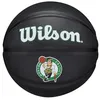 Image de WILSON NBA Team Tribute, Mini Ballon de Basket, Canaux de Précision et Adhérence Dynamique, Stabilité à l'Air Améliorée, Approuvée NBA, Équipe: Boston Celtics, Couleur: Noir, Taille: 3
