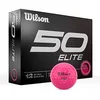 Image de Lot de 12 balles de golf Wilson Fifty Elite, rose.