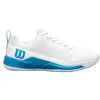 Image de WILSON Rush Pro 4.5 oz Chaussures de Tennis Homme, Soutien Dynamique et Amorti Réactif, Stabilité Exceptionnelle et Confort Respirant, Couleur : Blanc/Bleu Atomique, Taille : 11